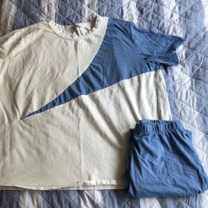 Playing Too Much Set- White/Blue